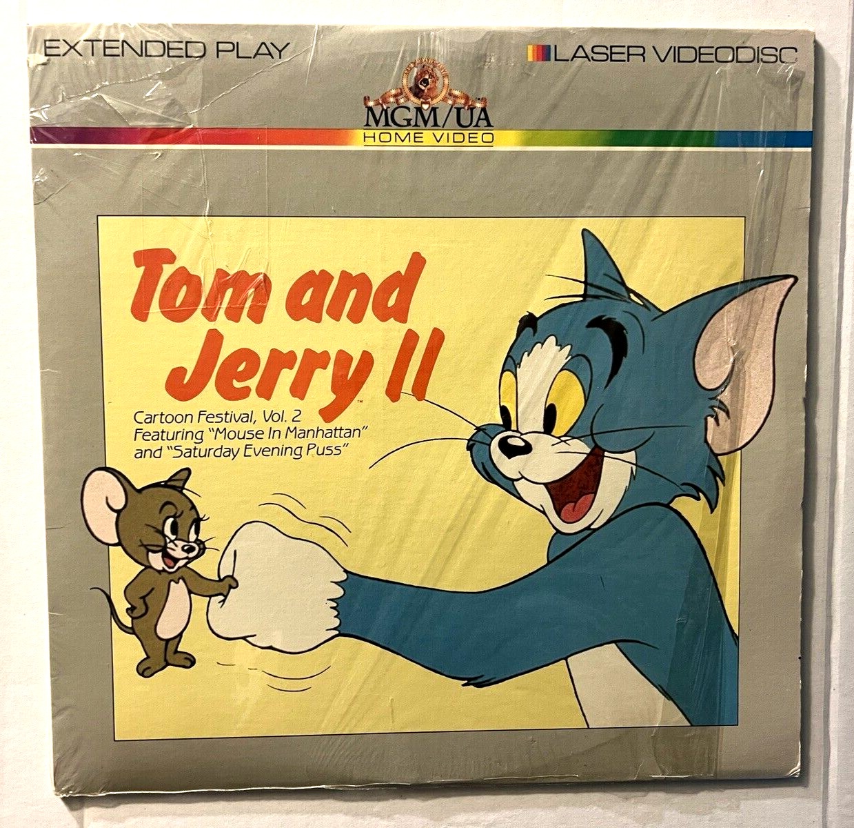 TOM and JERRY CARTOON FESTIVAL VOL 1 and 2 LASERDISC LD MGM EXCELLENT COND. RARE