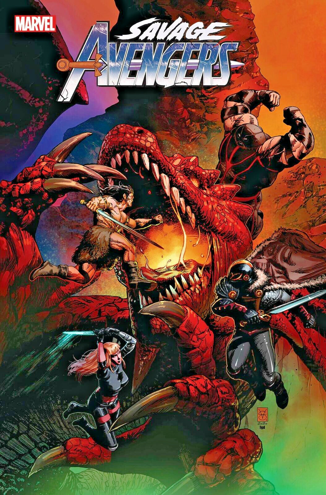 SAVAGE AVENGERS #14 MAIN COVER MARVEL 2021