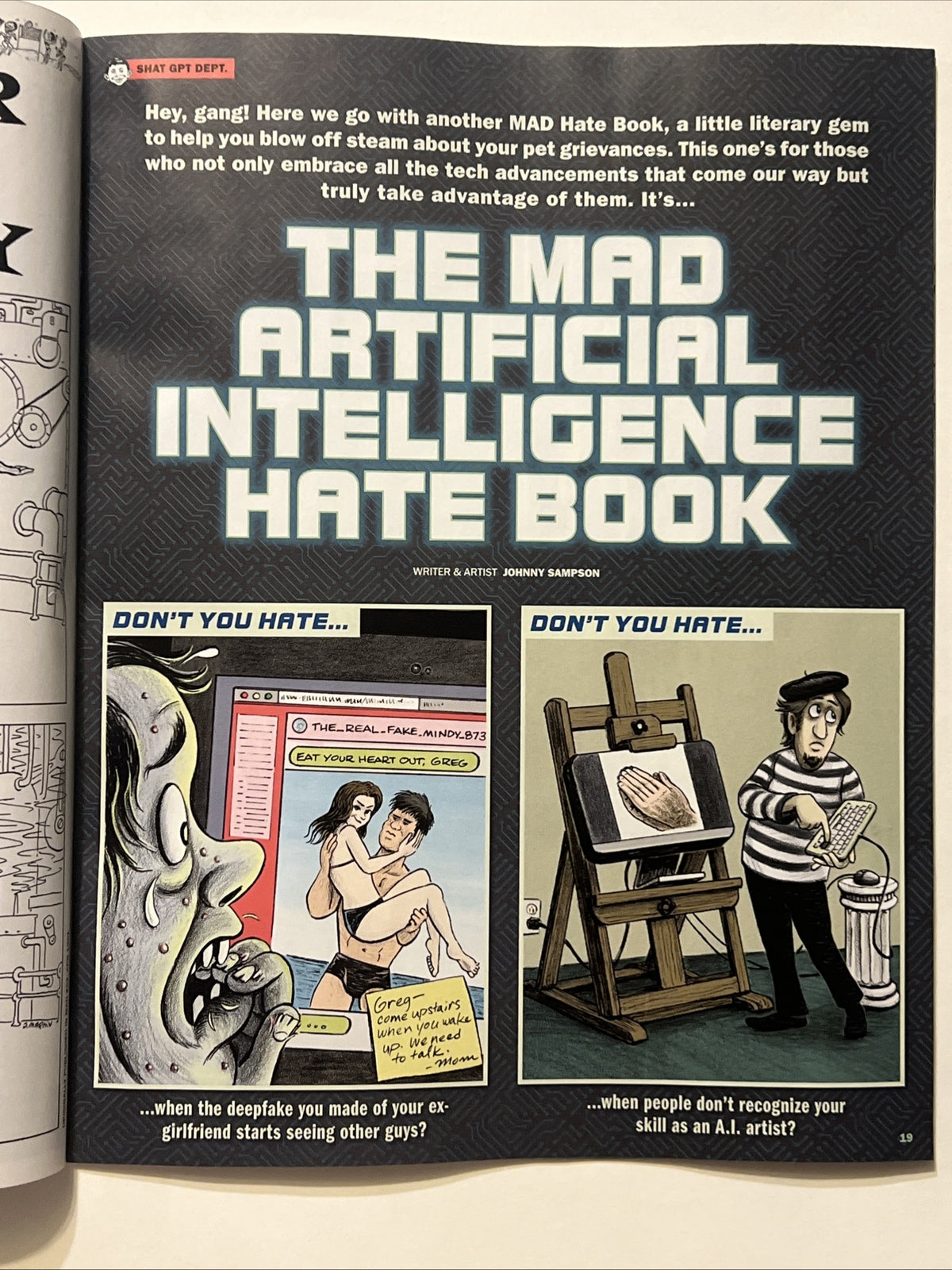MAD MAGAZINE #41 FEB 2025 NEW MATERIAL AI MIDDLE FINGER