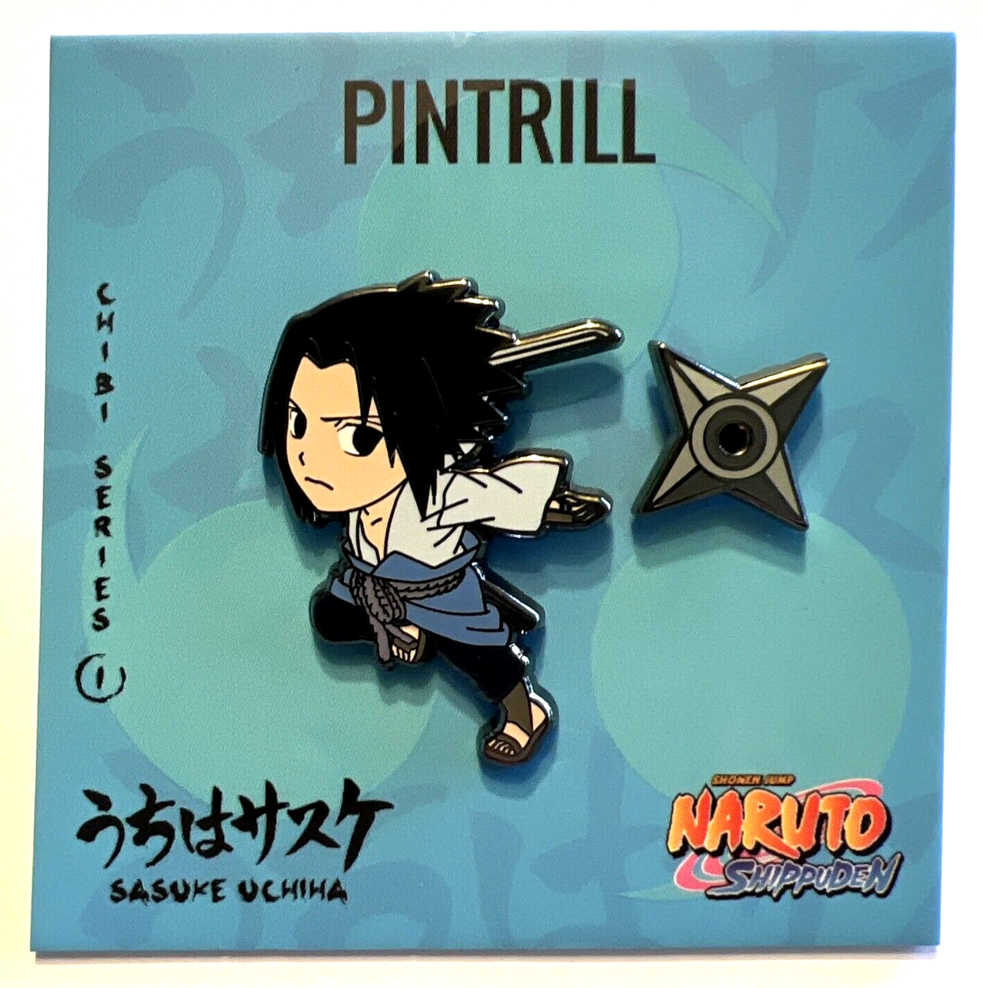NATRUTO PINTRILL SASUKE UCHIHA CHIBI PIN COLLECTIBLE NEW