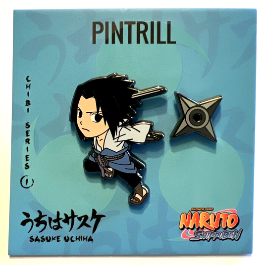 NATRUTO PINTRILL SASUKE UCHIHA CHIBI PIN COLLECTIBLE NEW