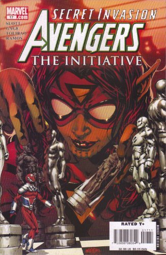 AVENGERS THE INITIATIVE SECRET INVASION #17 GAGE AND SLOTT MARVEL  NM 1st PRINT