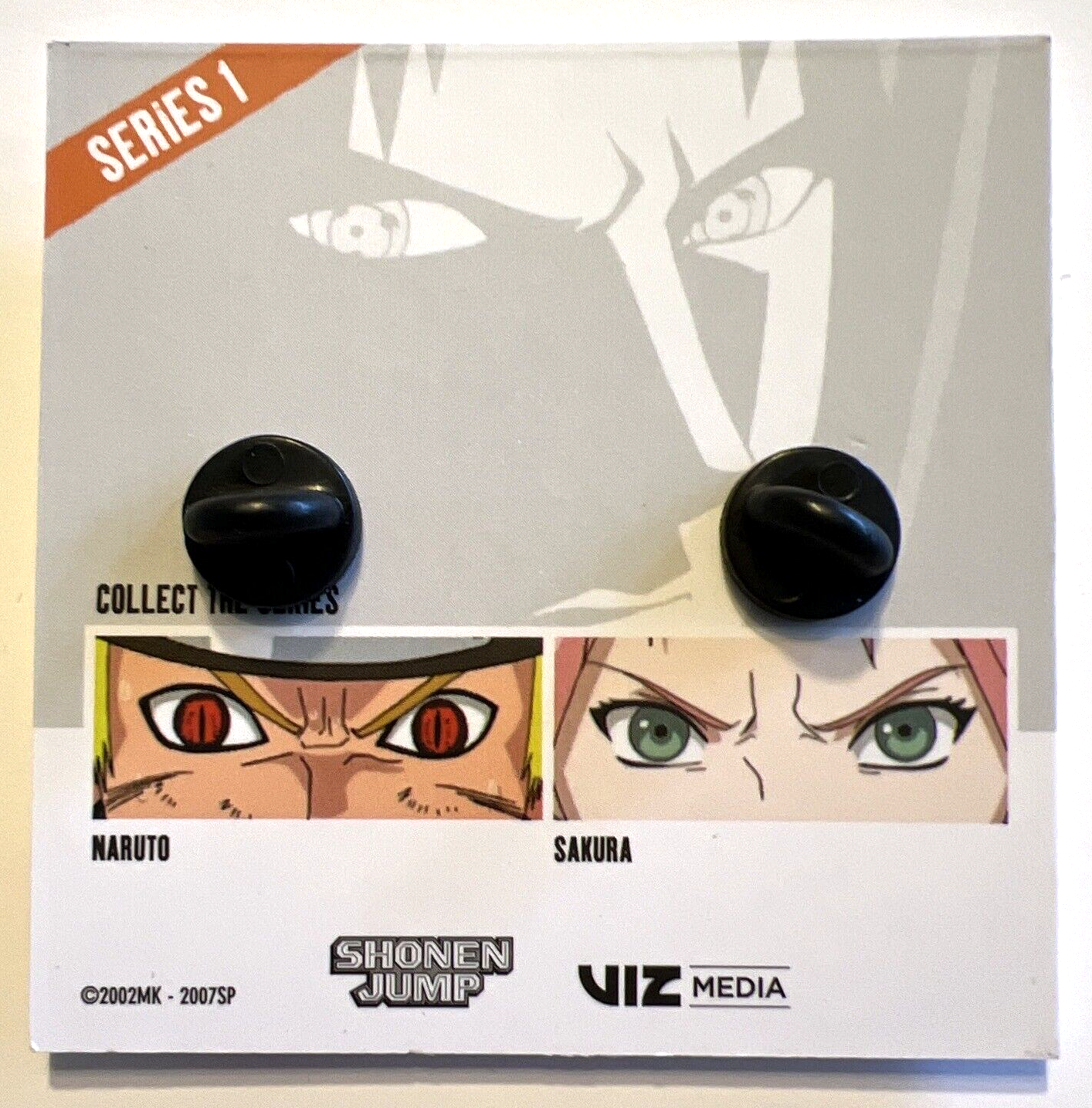 NATRUTO PINTRILL SASUKE UCHIHA EYES PIN COLLECTIBLE NEW