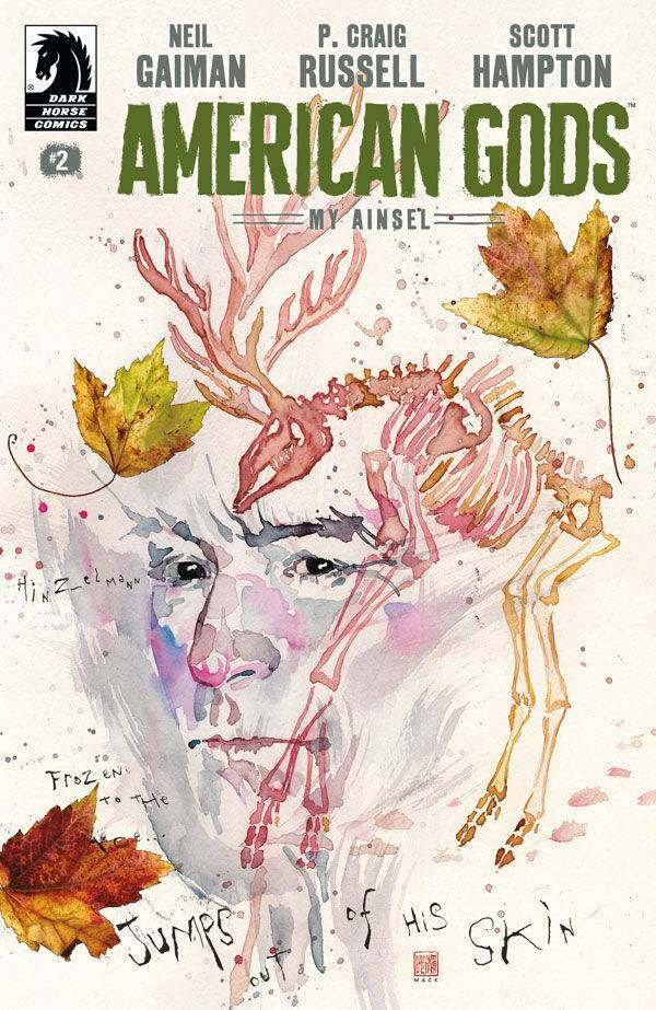 AMERICAN GODS MY AINSEL #2 NEIL GAIMAN MACK VARIANT NM 1ST PRINT DARK HORSE 2018