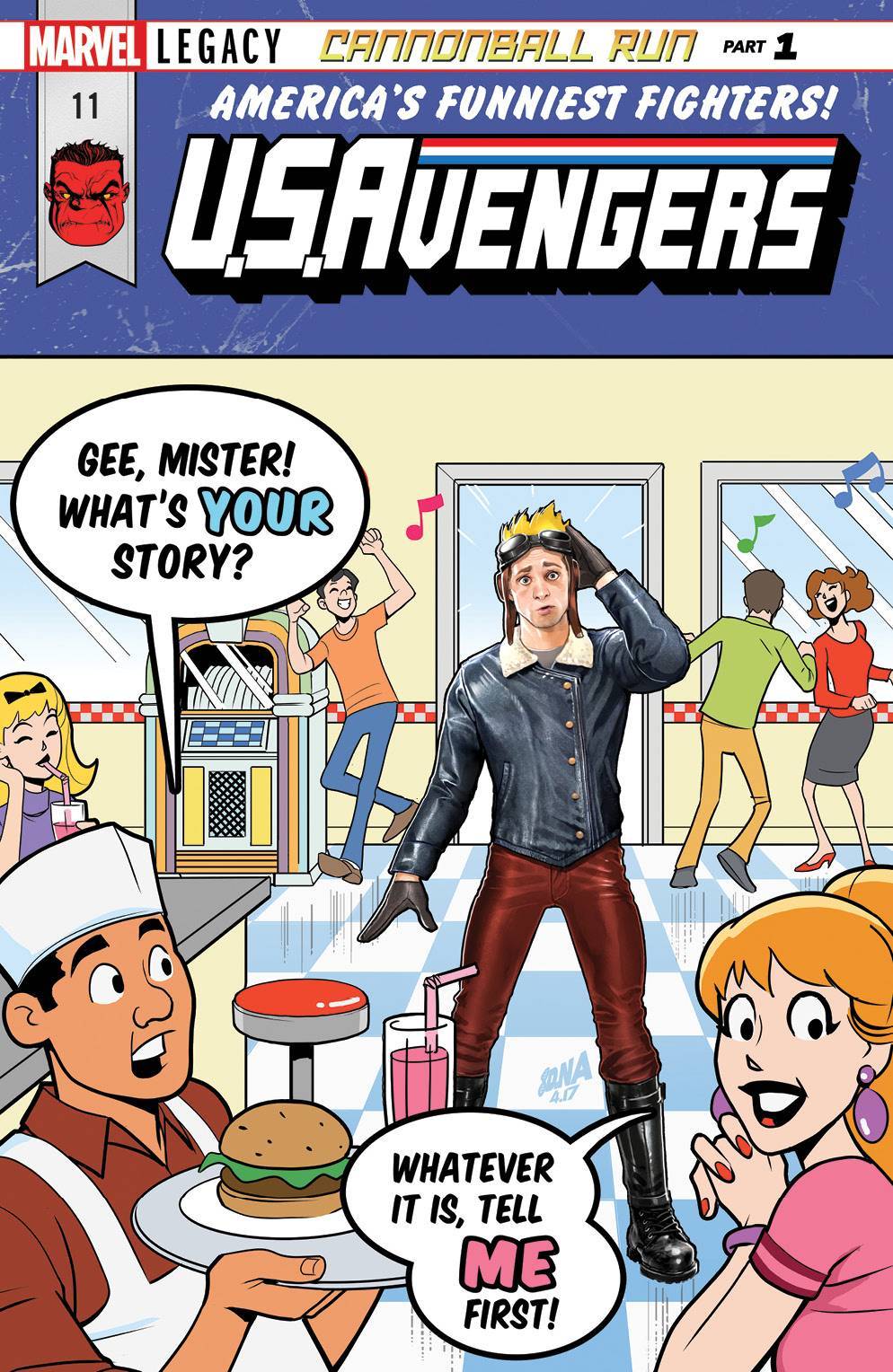 US AVENGERS #11 ARCHIE TRIBUTE COVER - LEGACY - NM 1ST PRINT MARVEL 2017