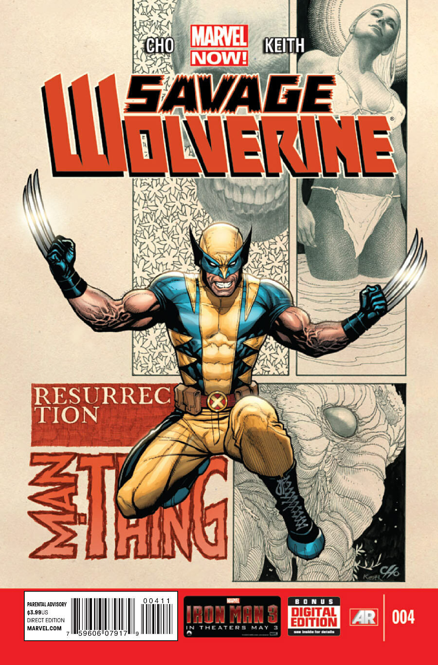 SAVAGE WOLVERINE #4 MARVEL NM 1ST PRINT 2013 FRANK CHO