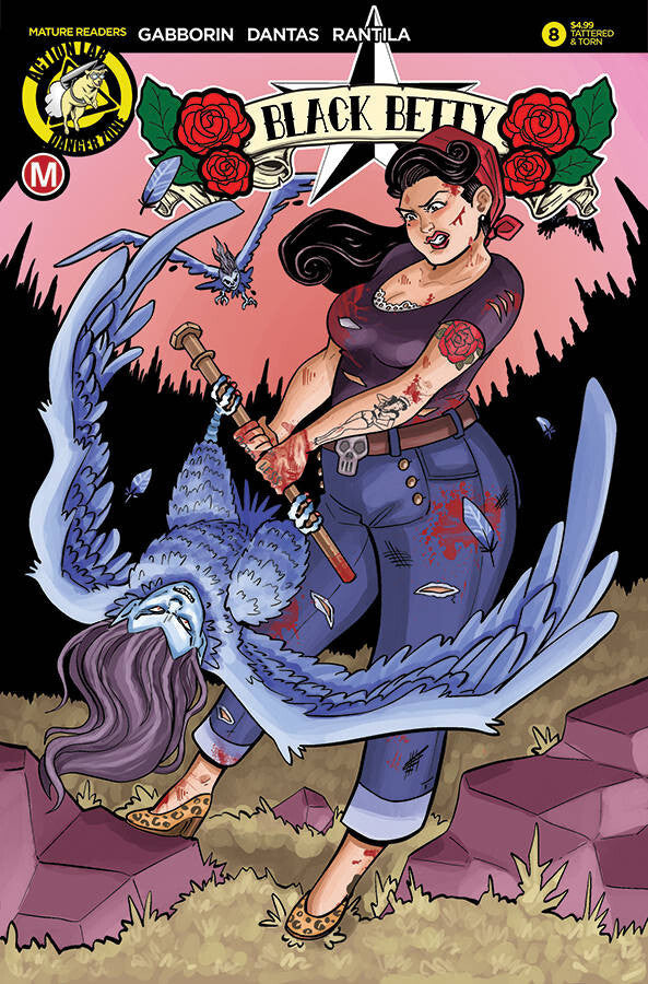 BLACK BETTY #8 CVR D ULAND ACTION LAB RISQUE NM 1ST PRINT 2019