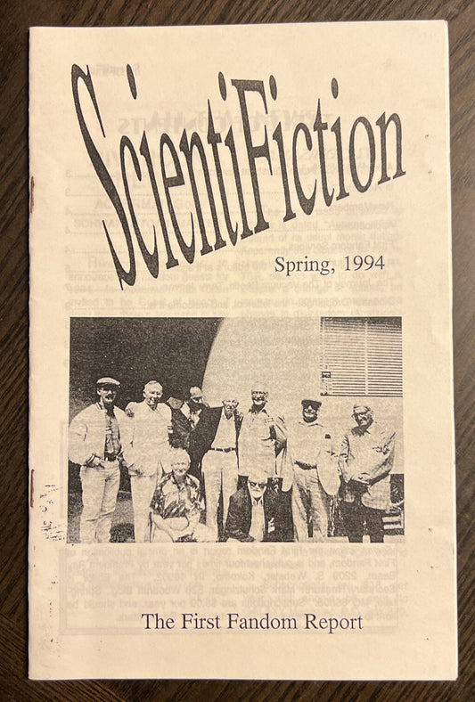 SCIENTIFICTION SCIENCE FICTION FANZINE SPRING 1994 RAY BEAM FORREST J ACKERMAN