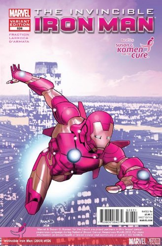 INVINCIBLE IRON MAN #526 PAUL RENAUD SUSAN G. KOMEN VARIANT NM 1ST PRINT