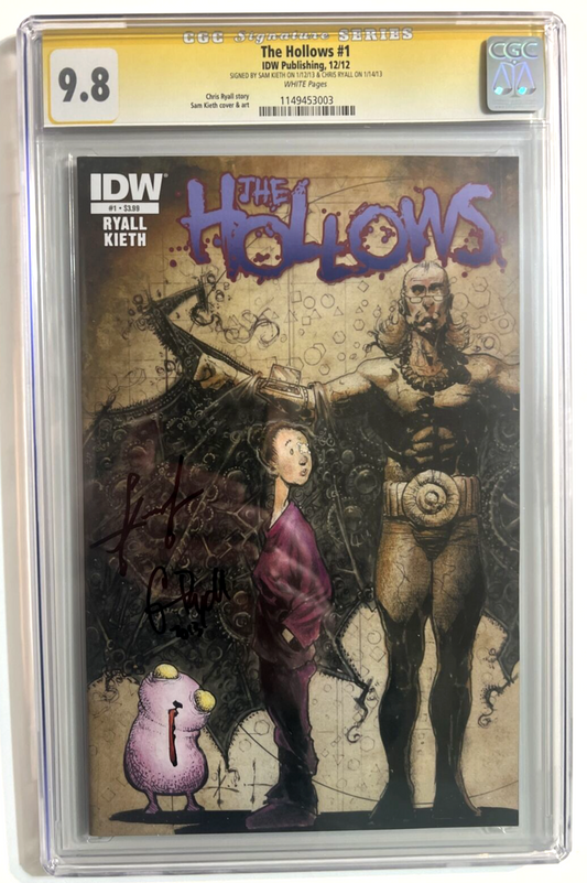 THE HOLLOWS #1 CGC 9.8 SIGNATURE SERIES SIGNED SAM KIETH & CHRIS RYALL 2012