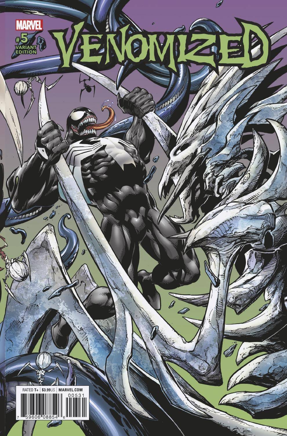 VENOMIZED #5 OF 5 BAGLEY CONNECTING VARIANT MARVEL COMICS NM