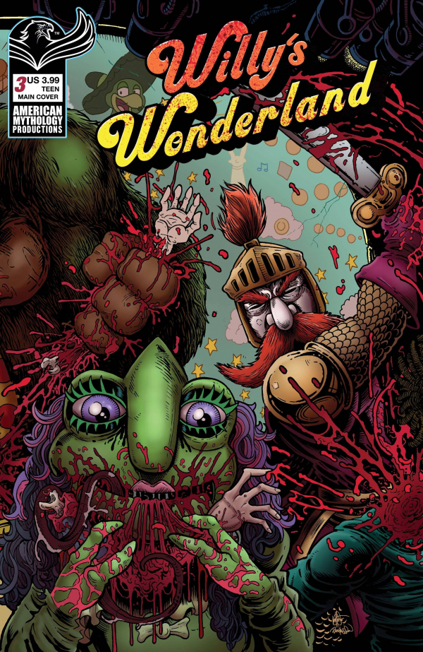 WILLY'S WONDERLAND #3 NM 1ST PRINT MAIN COVER AMERICAN MYTHOLOGY PRODUCTION 2022