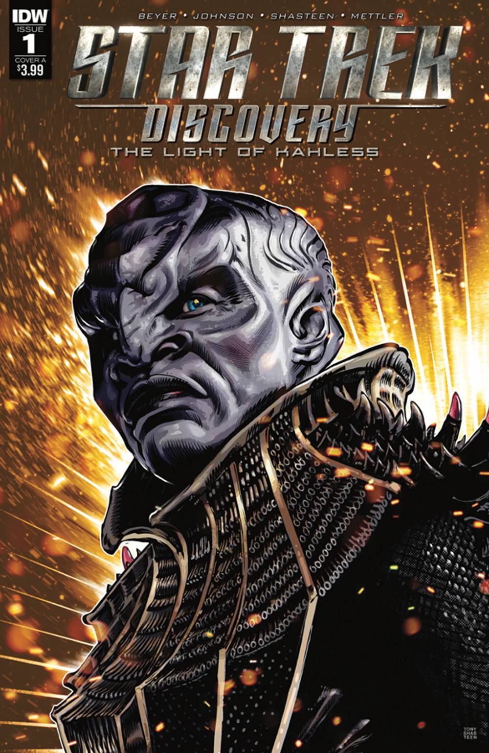 STAR TREK DISCOVERY #1 COVER A SHASTEEN IDW PUBLISHING NM