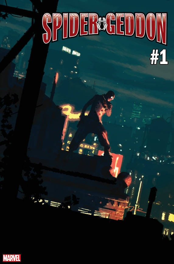 SPIDER-GEDDON #1 NOIR VARIANT NM 1ST PRINT