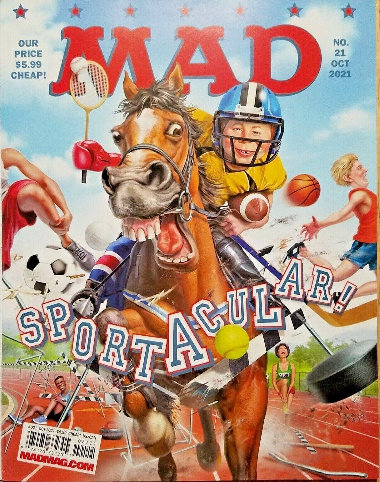 MAD MAGAZINE #21 MAD ABOUT SPORTS COVER AND STORIES 2021
