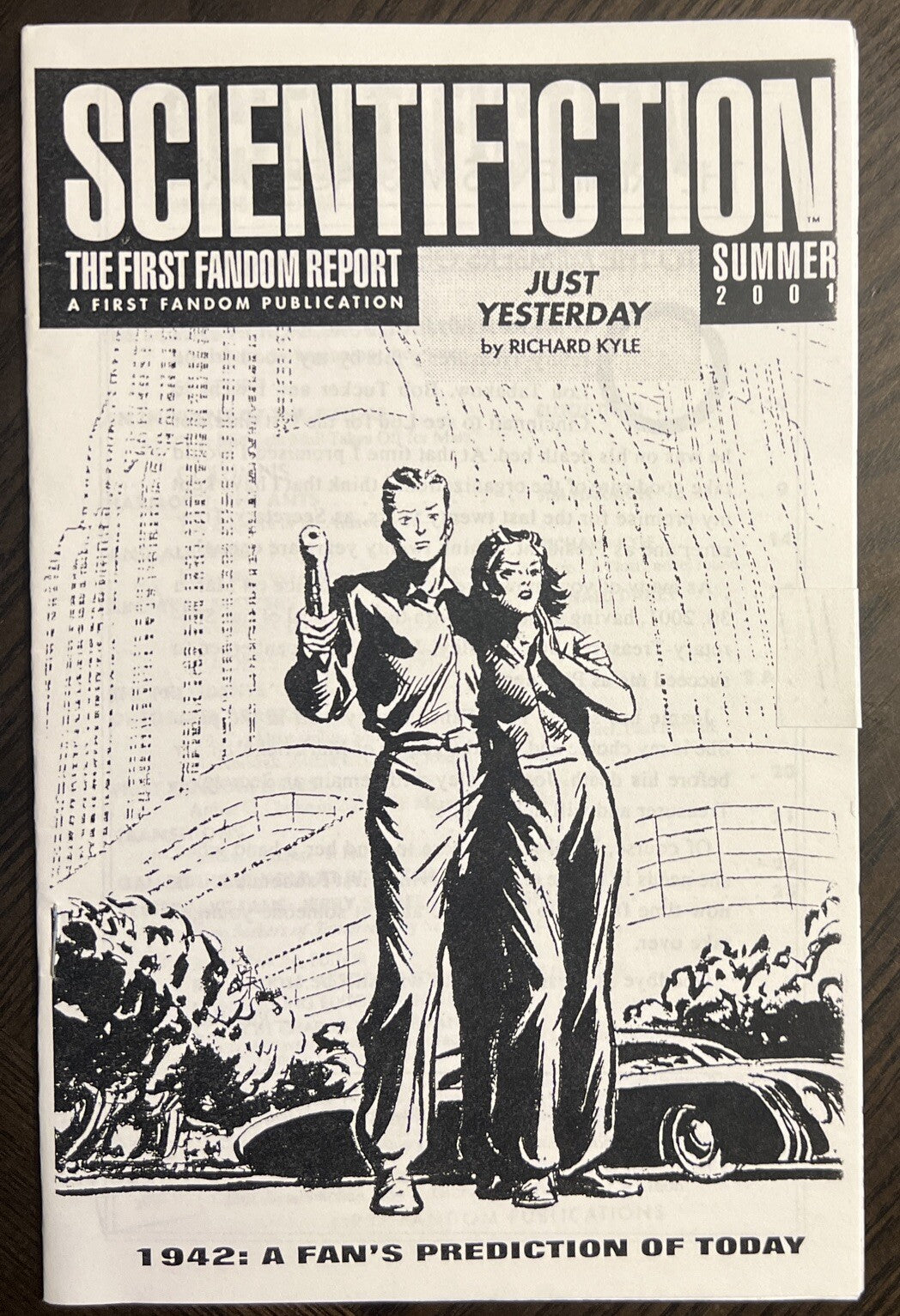 SCIENTIFICTION SCIENCE FICTION FANZINE SUMMER 2001 RAY BEAM VERSION 2
