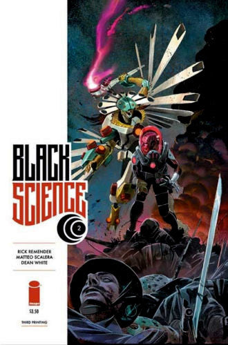 BLACK SCIENCE #2 Image NM- 3rd PRINT 2014