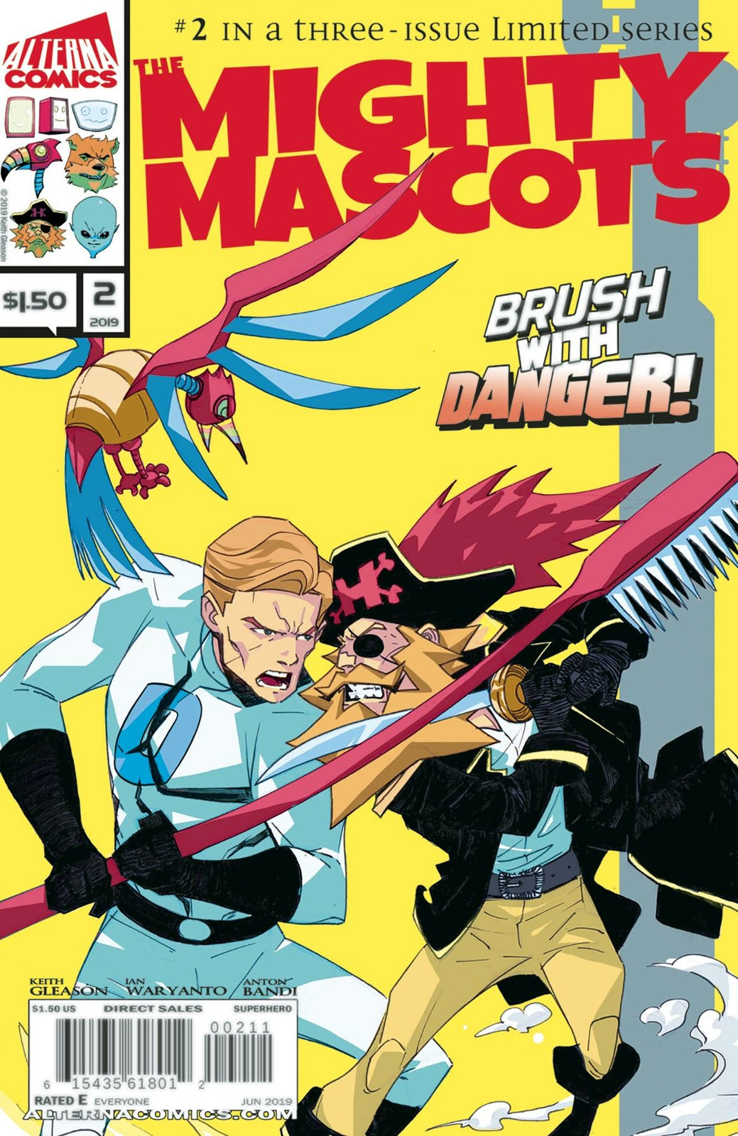 MIGHTY MASCOTS #2 ALTERNA NM 1ST PRINT 2019