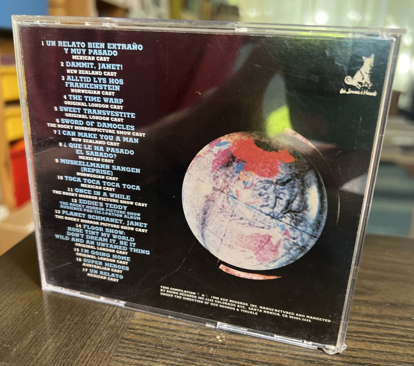 ROCKY HORROR INTERNATIONAL ODE COMPILATION CD 17 TRACKS 1990 RHINO