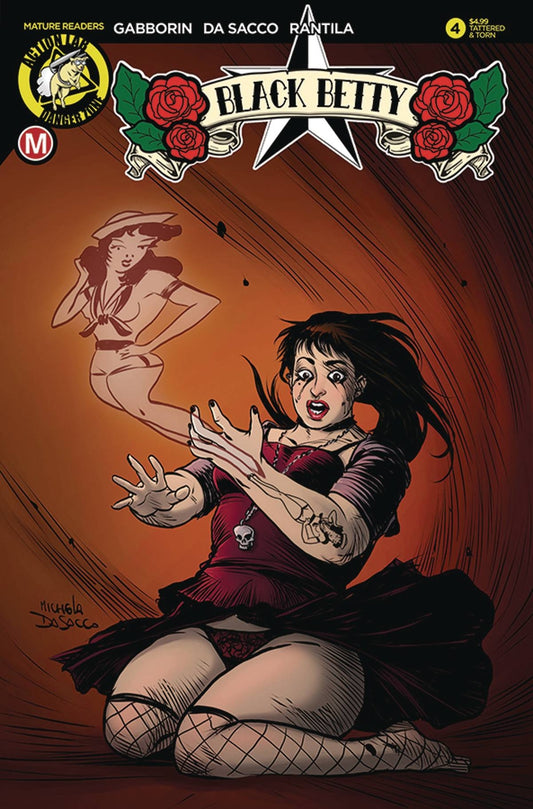 BLACK BETTY #4 COVER B DA SACCO TATTERED & TORN ACTION LAB NM