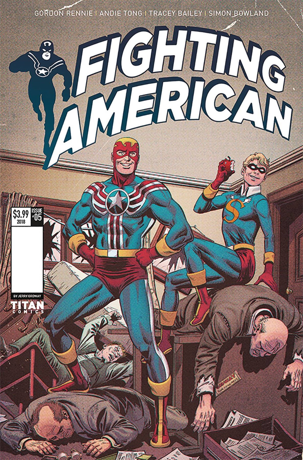 FIGHTING AMERICAN TIES THAT BIND #1 COVER A ORDWAY  TITAN NM