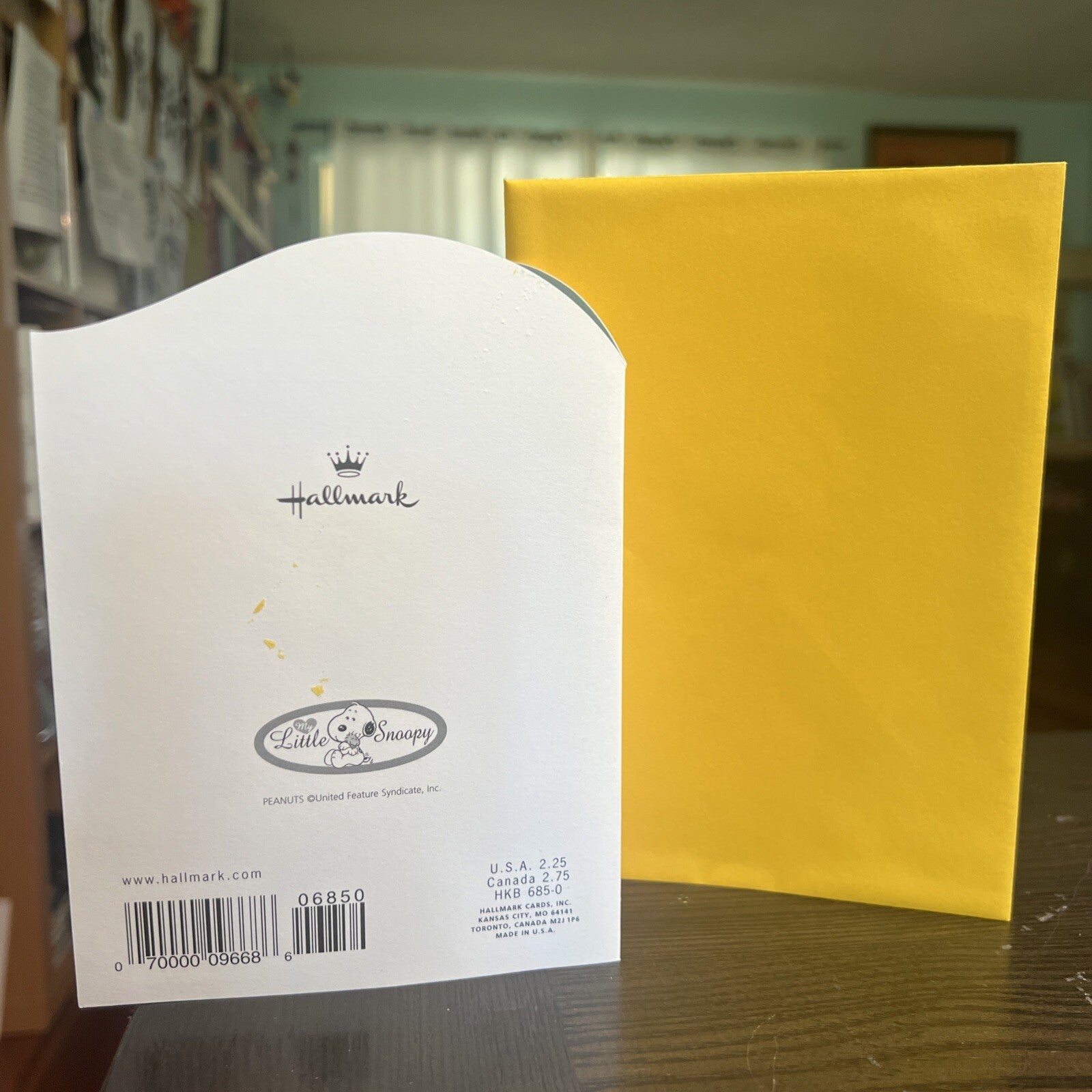 Peanuts Snoopy Woodstock Hallmark Greeting Card 7" x 4.75" 1 Year Old + Env