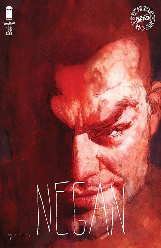 WALKING DEAD #186 COVER B 15TH ANNV VARIANT SIENKIEWICZ IMAGE NM 1ST PRINT 2018