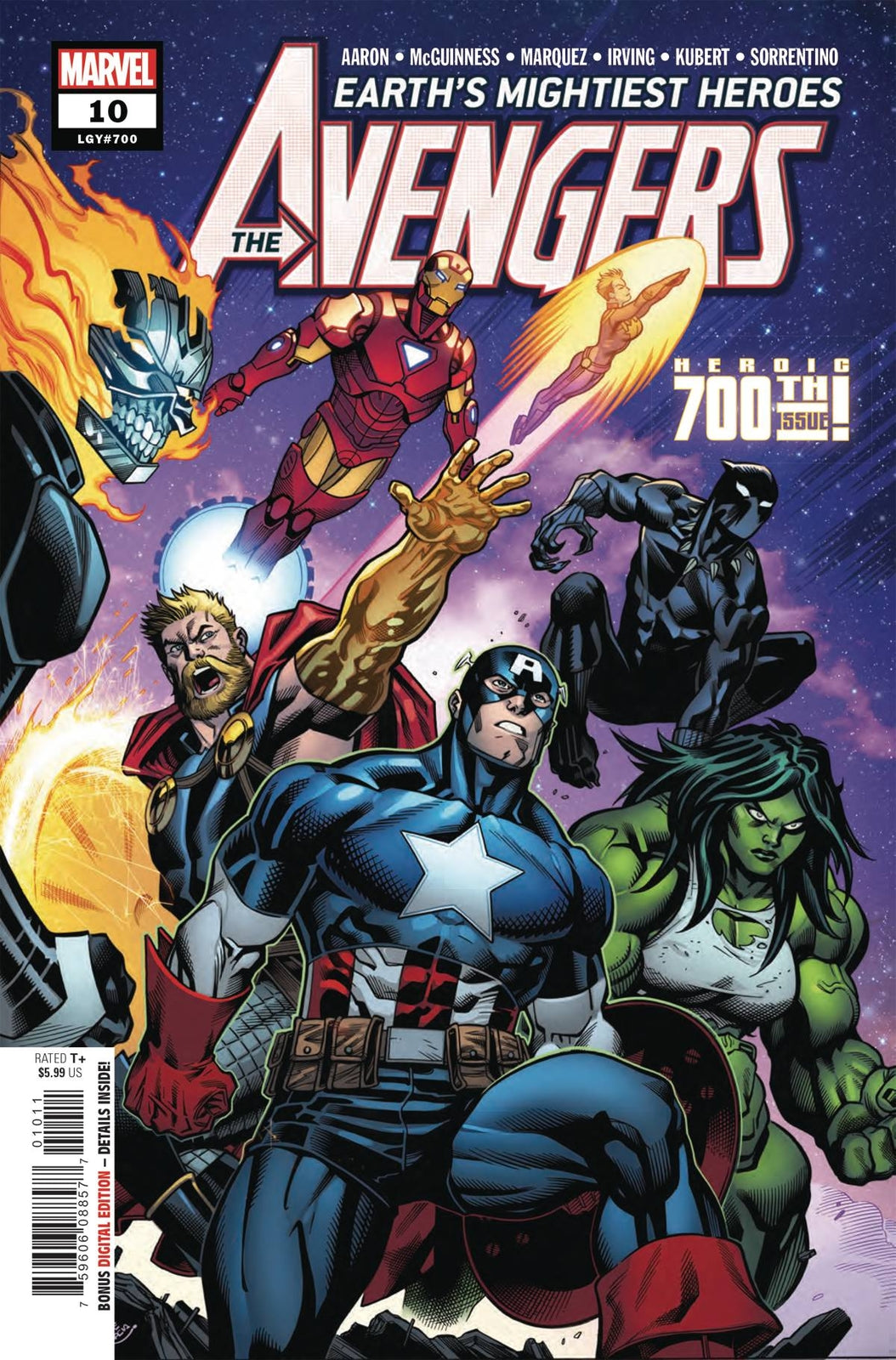 AVENGERS #10 MARVEL NM 1ST PRINT 2018