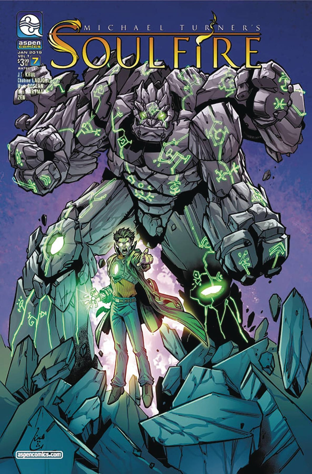 SOULFIRE VOL 7 #7 COVER A LADJOUZE ASPEN MLT INC NM 1ST PRINT 2019