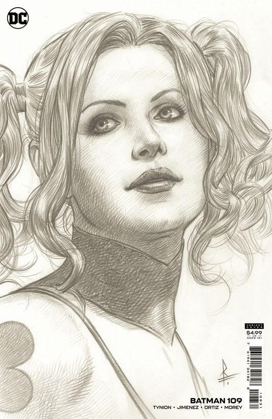 BATMAN #109 1:25 FEDERICI B&W HARLEY QUINN SKETCH VARIANT DC 2021 NM