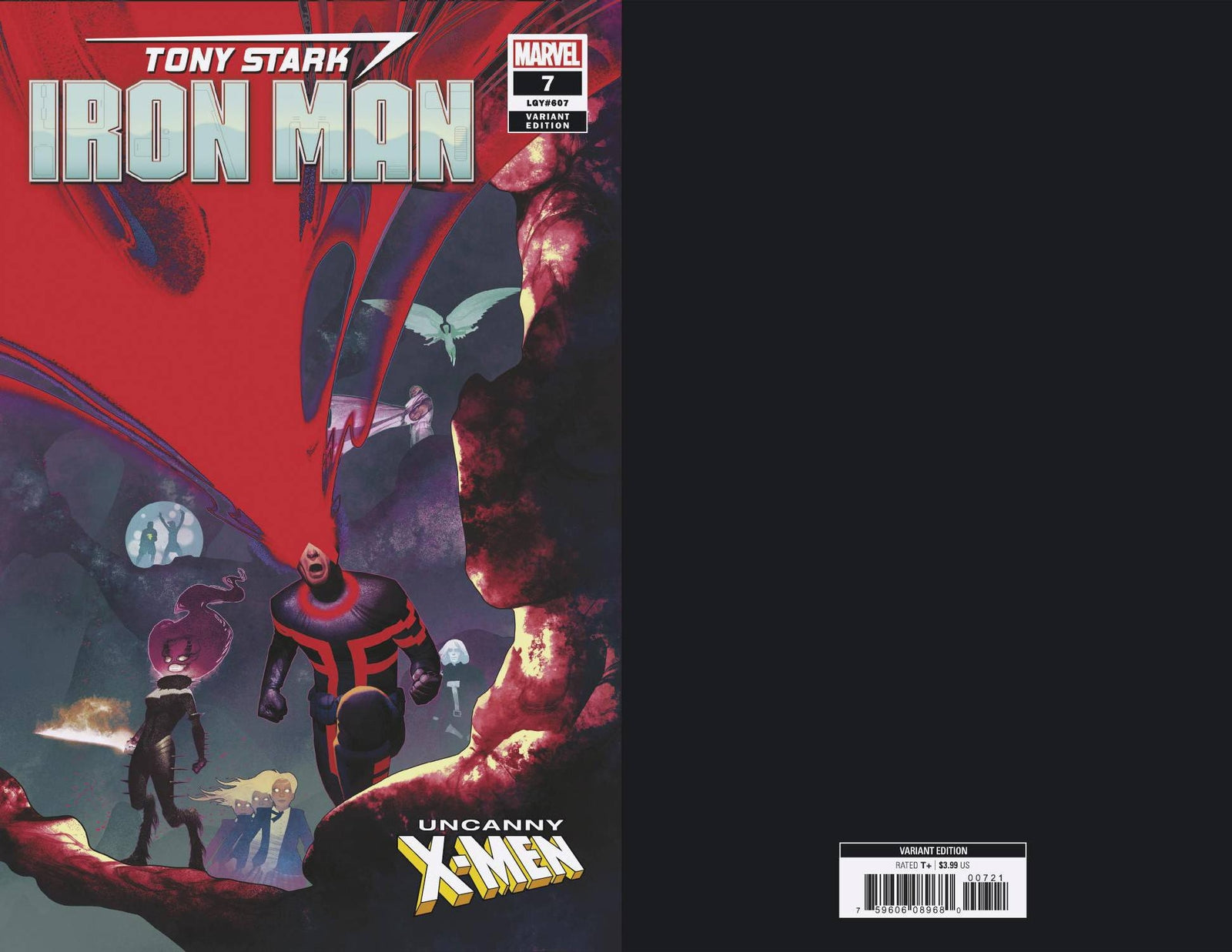 TONY STARK IRON MAN #7 UNCANNY X-MEN VARIANT MARVEL COMICS NM 1ST PRINT 2019