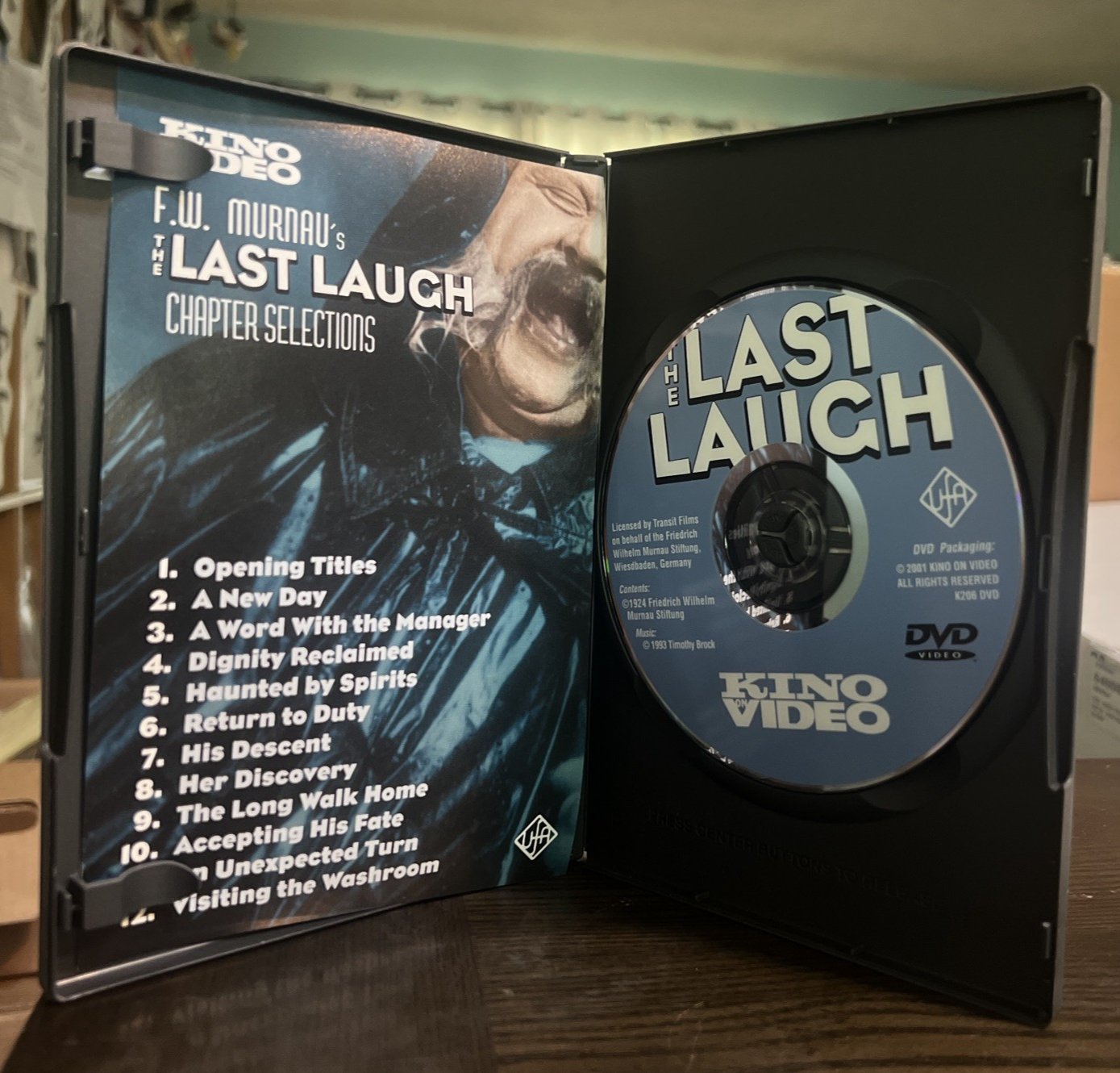 THE LAST LAUGH  DVD 1924 FW MURNAU KINO VIDEO CLASSIC GERMAN FILM