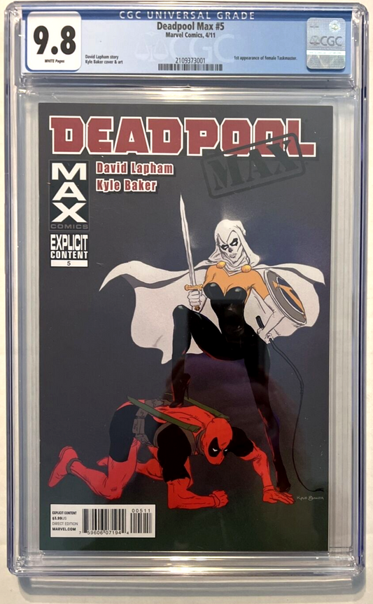 DEADPOOL MAX #5 CGC 9.8 MARVEL 2011 1st FEMALE TASKMASTER