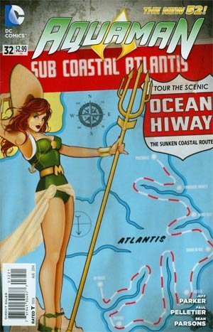 AQUAMAN #32 BOMBSHELL VARIANT  DC  NM 1st PRINT