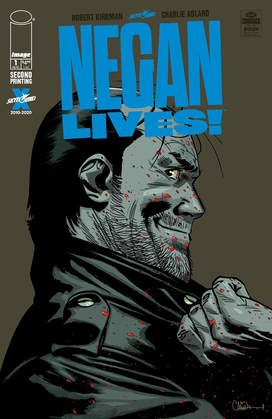 NEGAN LIVES #1 2ND PRINT IMAGE COMICS 2020 KIRKMAN ADLARD