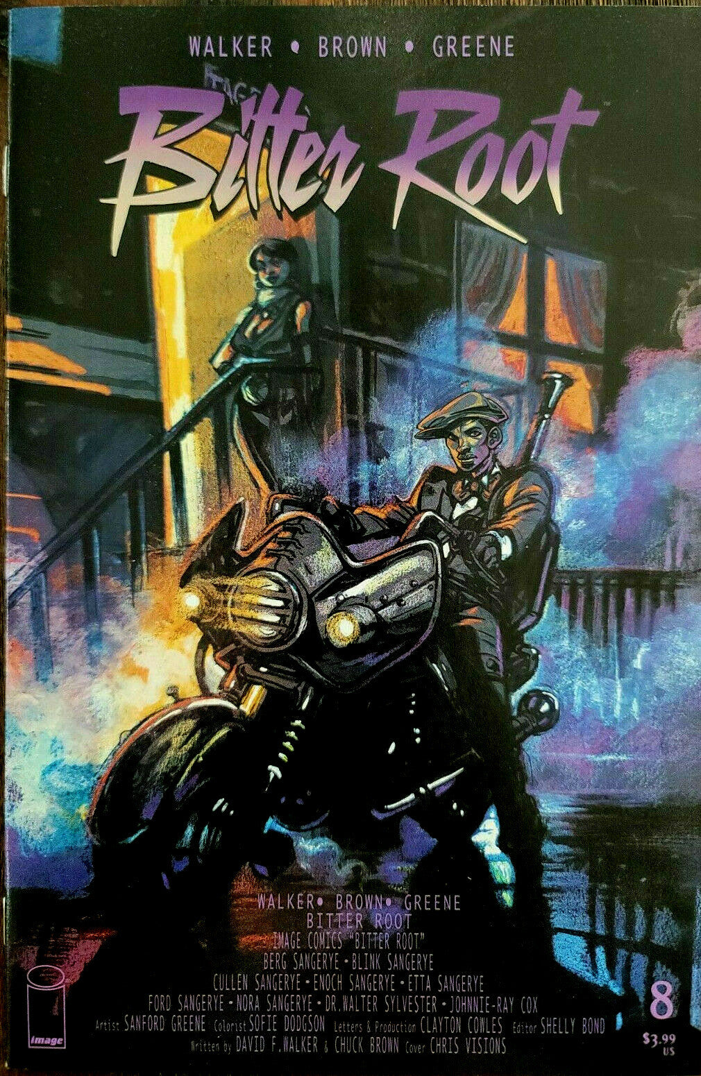 BITTER ROOT #8 CHRIS VISIONS VARIANT PRINCE PURPLE RAIN HOMAGE NM