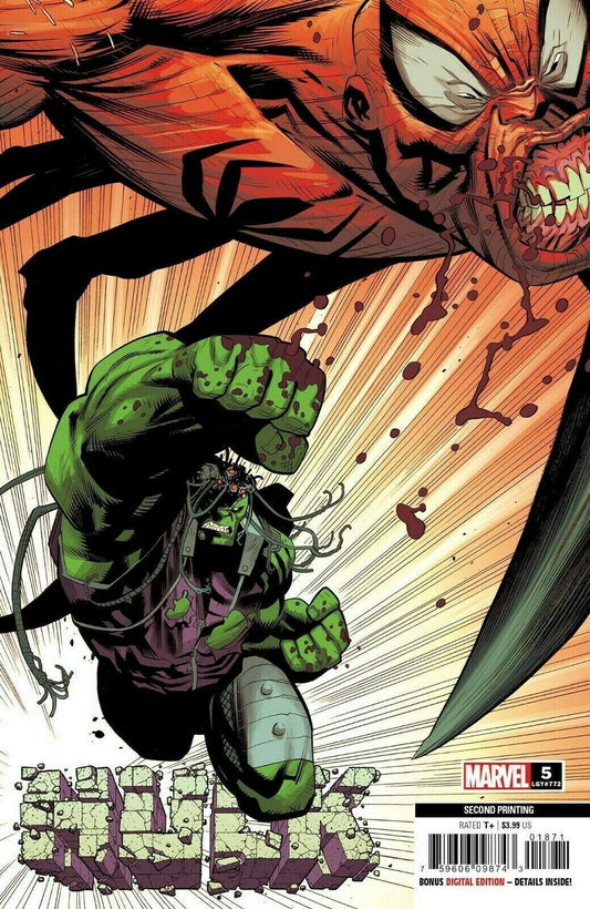 HULK #5 OTTLEY COVER DONNY CATES MARVEL COMICS 2ND PRINT VARIANT NM 2022