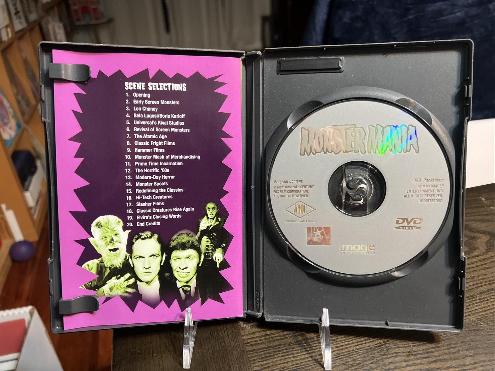 MONSTER MANIA #1 Kevin Burns Science Fiction Horror 2001 DVD JACK PALANCE