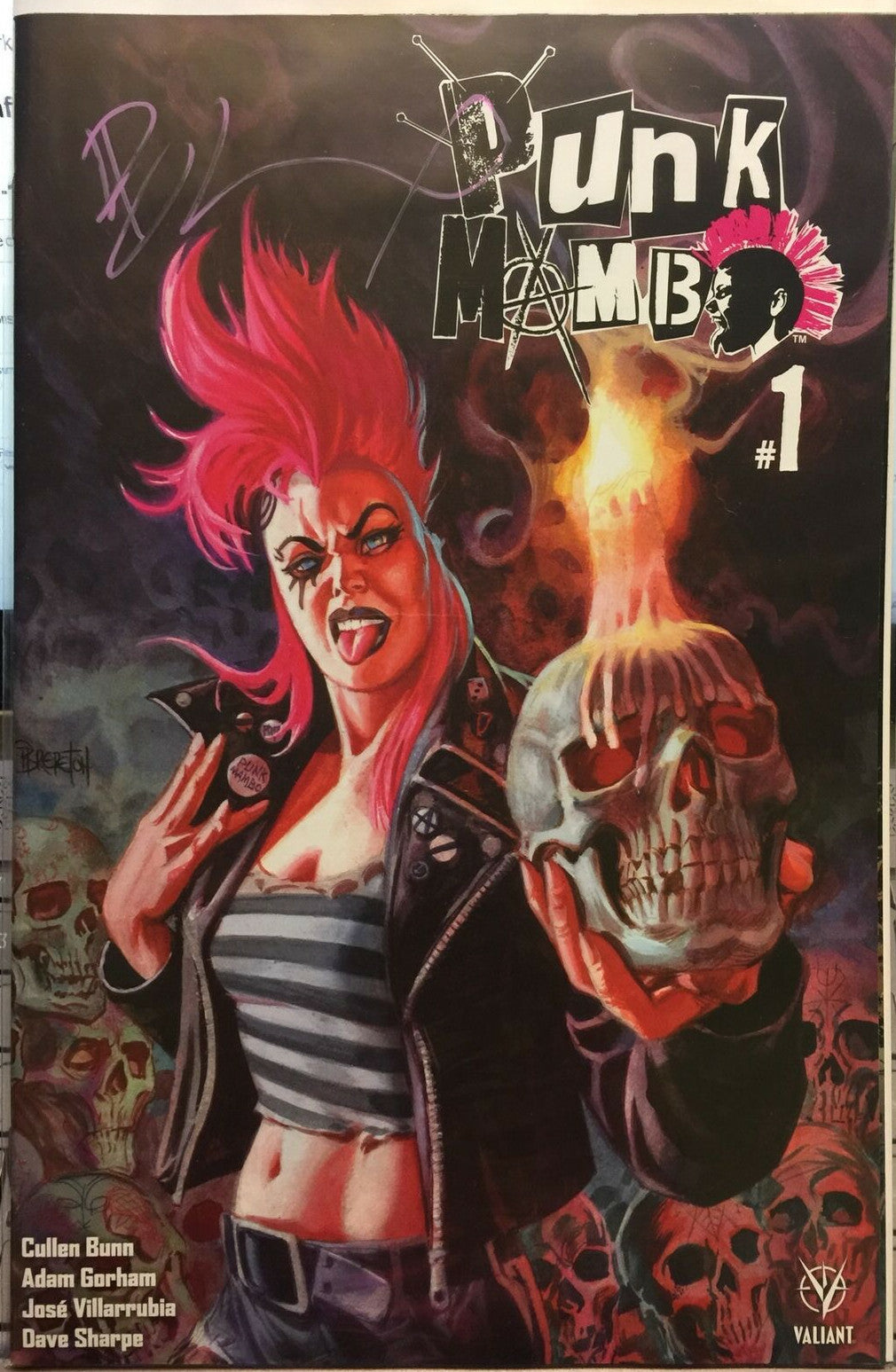 PUNK MAMBO #1 SIGNED by DAN BRERETON NM VALIANT 2019