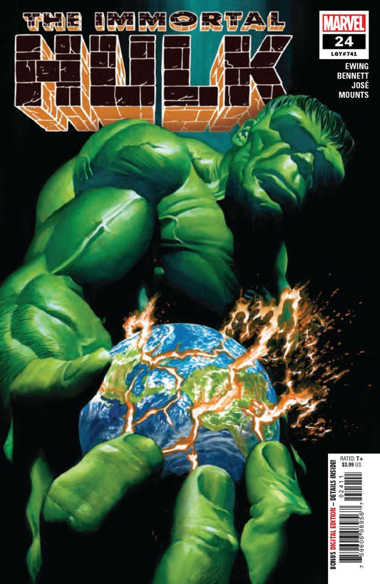 IMMORTAL HULK #24 MAIN COVER ALEX ROSS NM MARVEL 2019 1ST PRINT