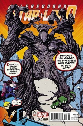 LEGENDARY STAR LORD #5 ROCKET RACCOON GROOT VAR NM 1ST PRINT