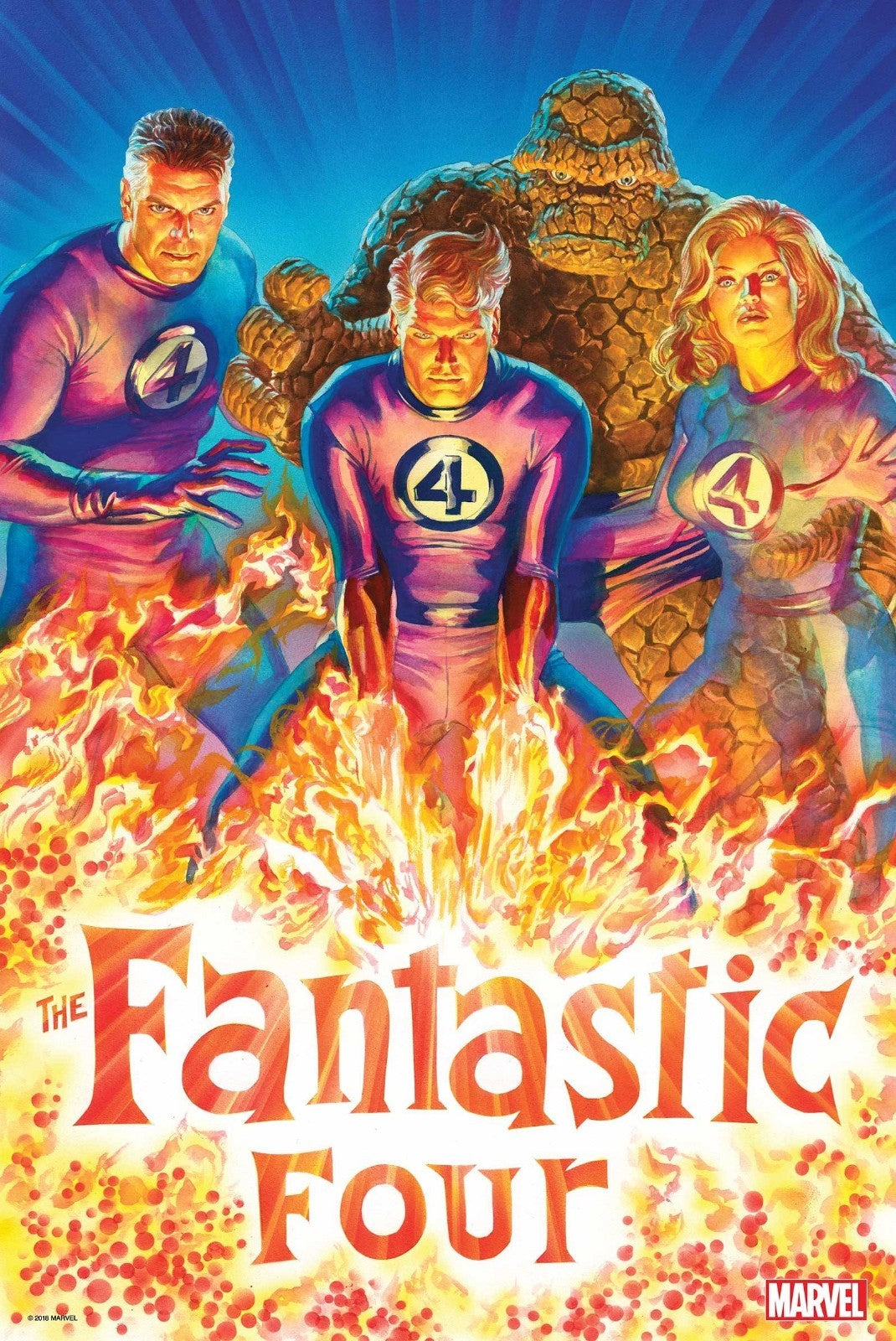 MARVEL FANTSTIC FOUR POSTER ALEX ROSS 24" x 36" NEW ROLLED 2018