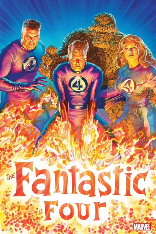 MARVEL FANTSTIC FOUR POSTER ALEX ROSS 24" x 36" NEW ROLLED 2018