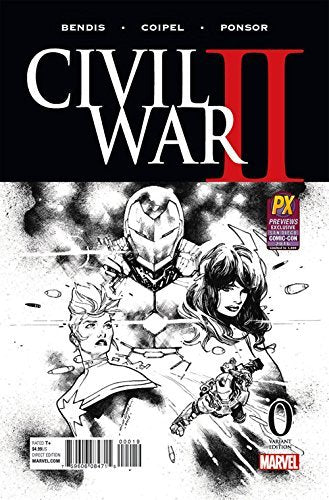 SDCC 2016 EXCLUSIVE: CIVIL WAR 2 #0 VARIANT BENDIS NM 1ST PRINT
