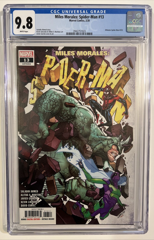 MILES MORALES SPIDER-MAN #13 1ST BILLIE APP CGC 9.8 MARVEL 2020