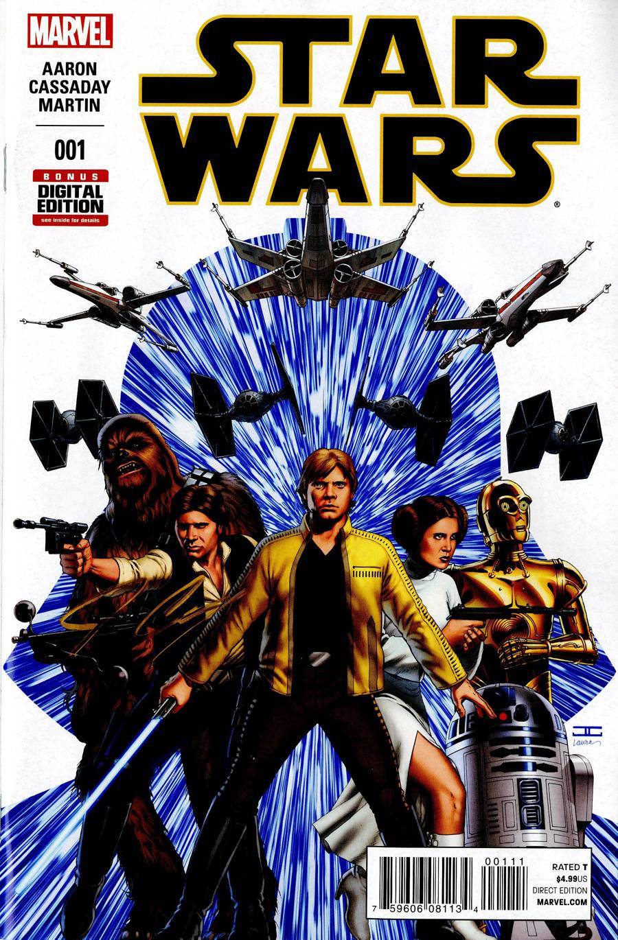 STAR WARS #1 MAIN COVER MARVEL COMICS NM CASSADAY FIRST PRINT