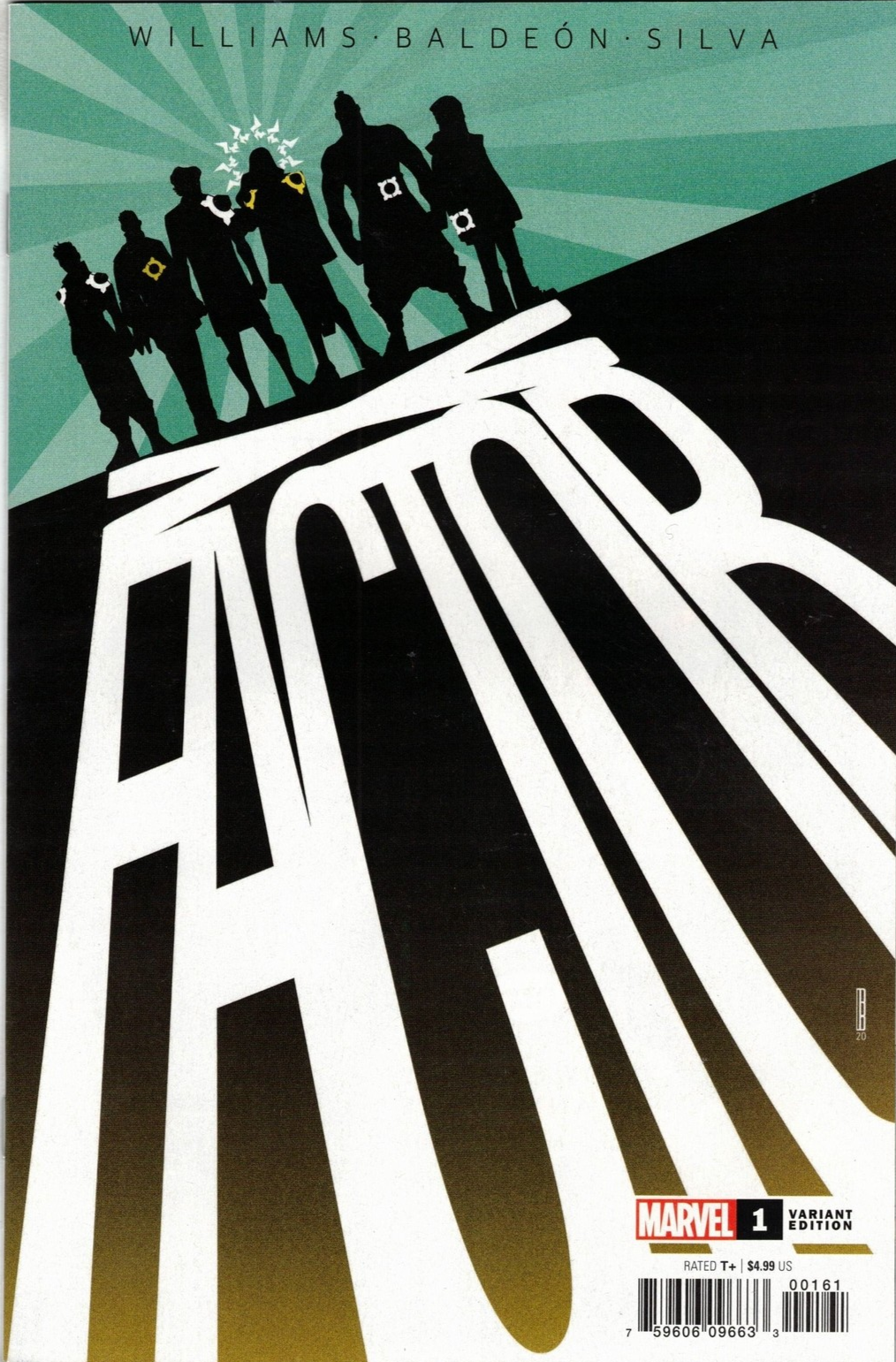 X-Factor #1 David Baldeon 1:25 Variant Marvel 2020 Leah Williams NM