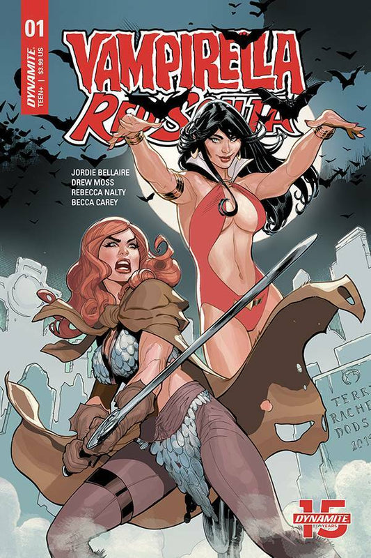 VAMPIRELLA RED SONJA #1 COVER A DODSON DYNAMITE NM 1ST PRINT 2019