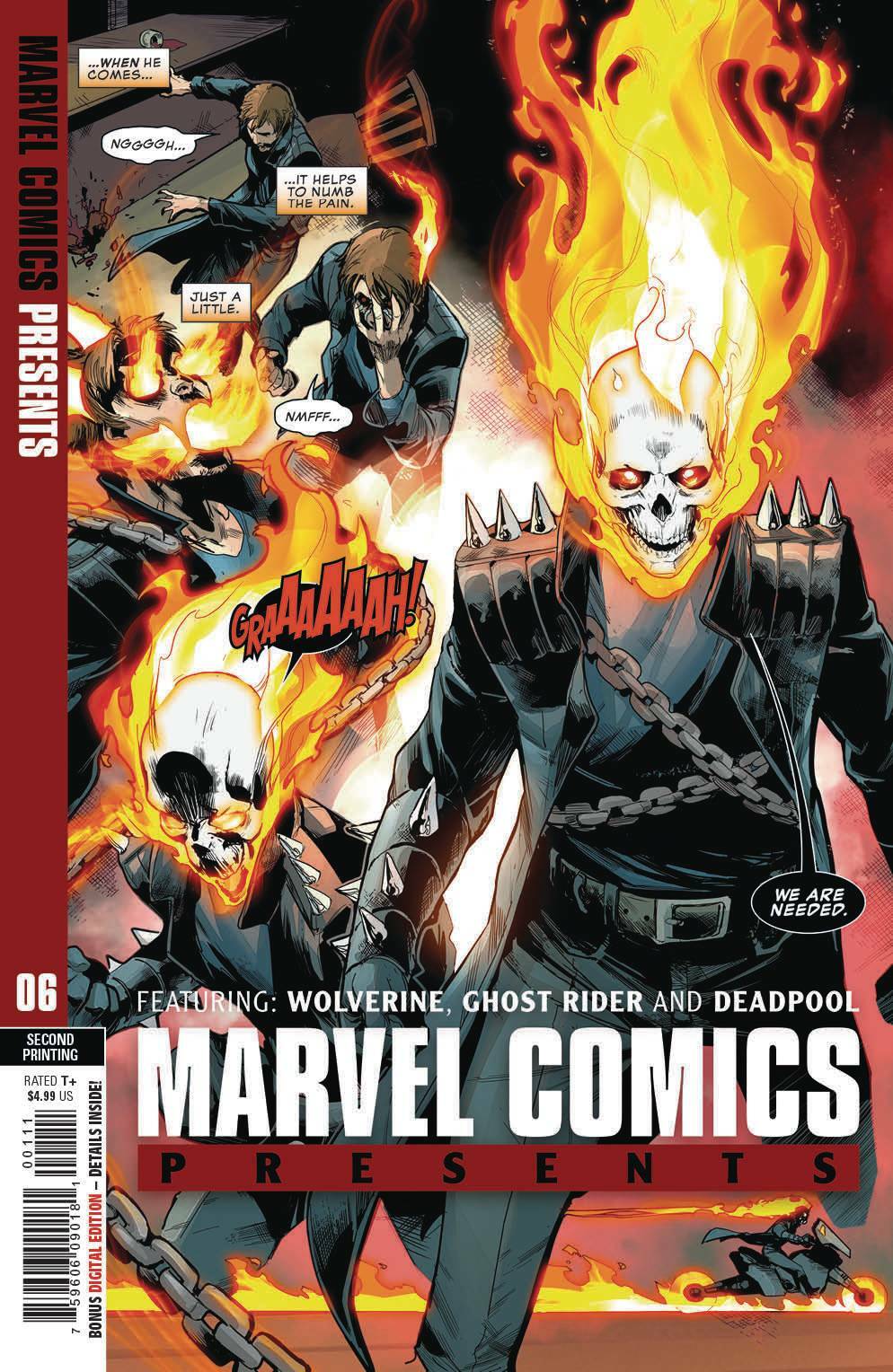MARVEL COMICS PRESENTS #6 VARIANT COVER NM MARVEL 2019 2nd PRINT GHOST RIDER