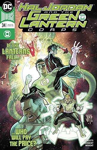 HAL JORDAN THE GREEN LANTERN CORPS #34 ROBERT VENDITTI NM 1ST PRINT